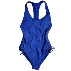 NWT So One-Piece Swimsuit Shore Blue